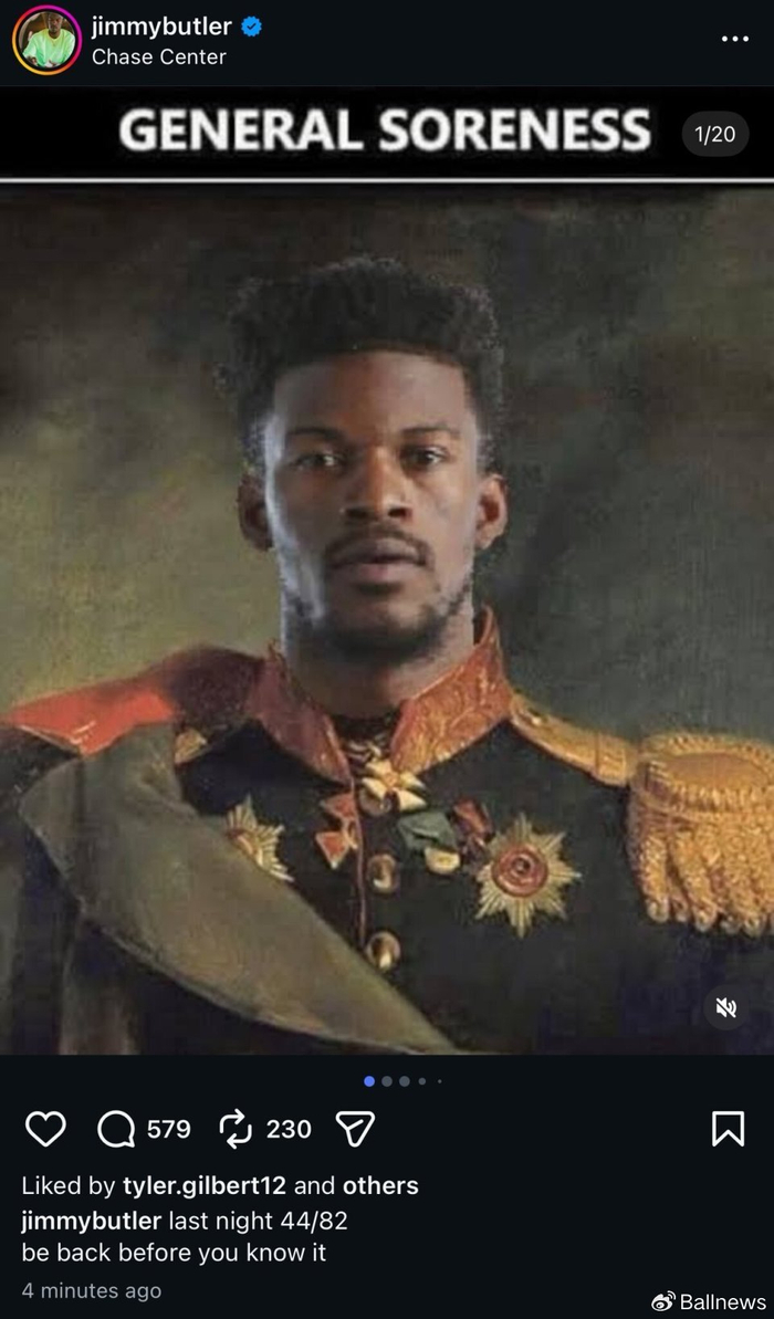 开云体育下载网址-巴特勒回应十字韧带重伤：一般酸痛，很快就会回归|吉米·巴特勒|勇士|迈阿密热火队|金州勇士队|nba_新浪体育_新浪新闻